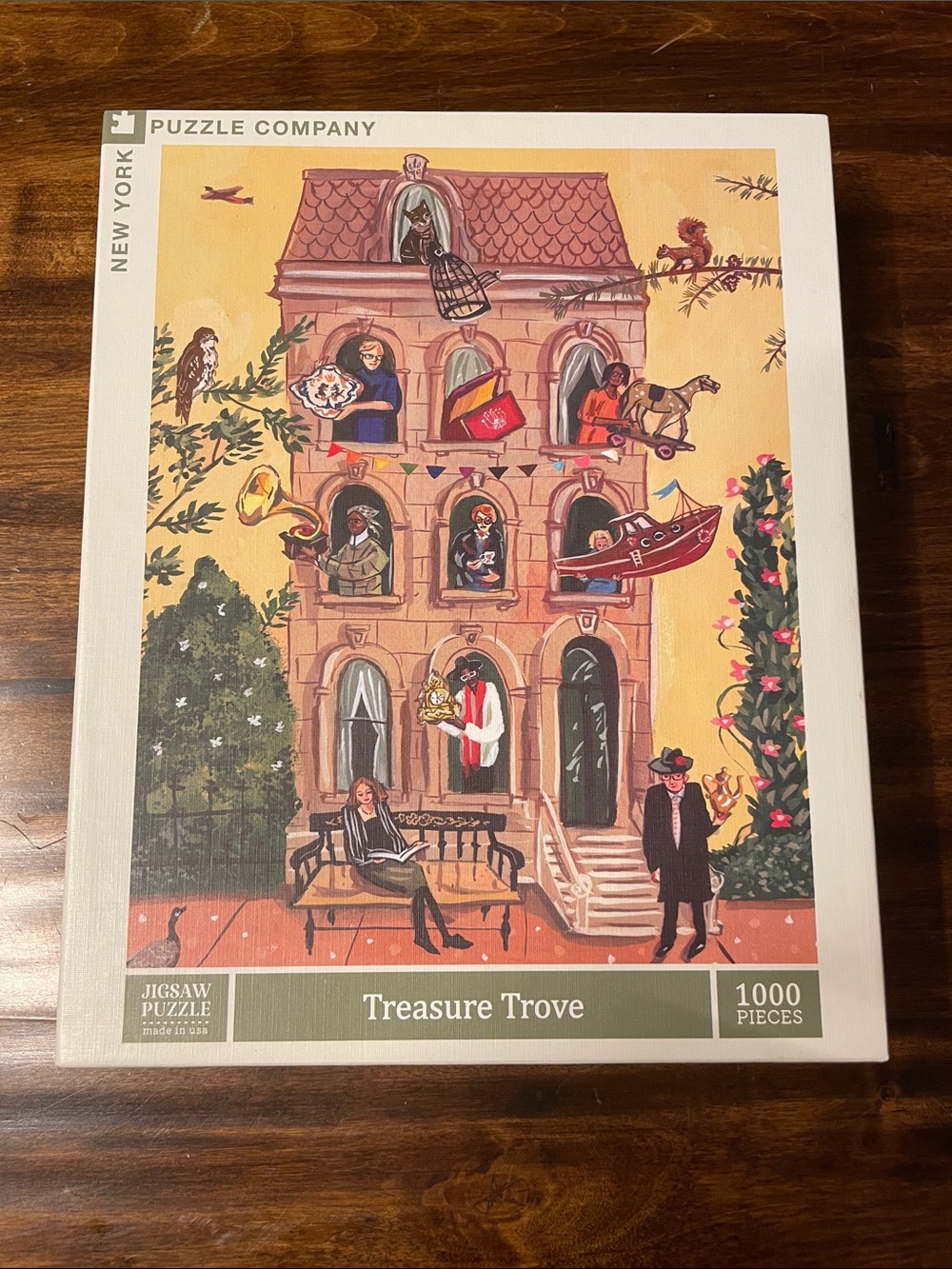New York Puzzle Company NEW 'Treasure Trove' 1000-Piece Jigsaw Puzzle Brownstone